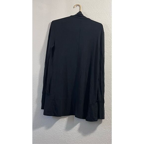 Athleta PRANAYAMA RESTORE WRAP black sweater Small oversized cardigan - Picture 2 of 2